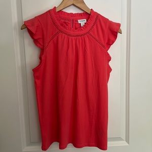 NEW J. Crew Summer Top in Coral size Small